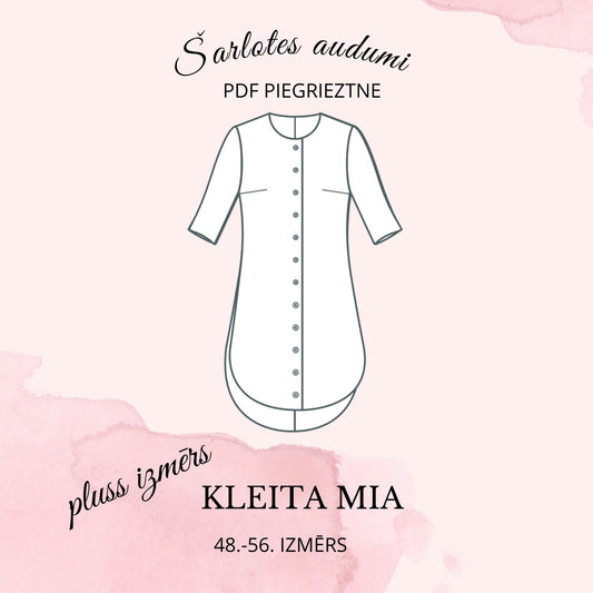 Digital dress pattern MIA (Plus size)
