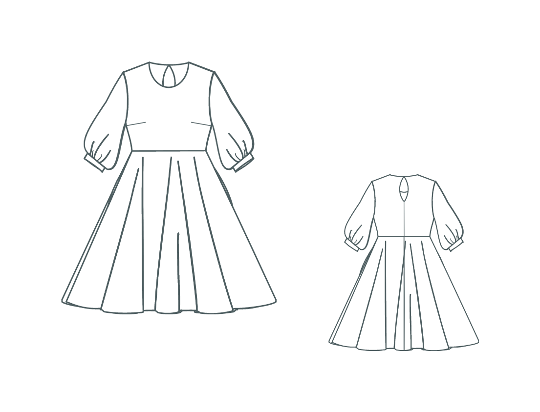 Digital sewing pattern - Ophelia dress