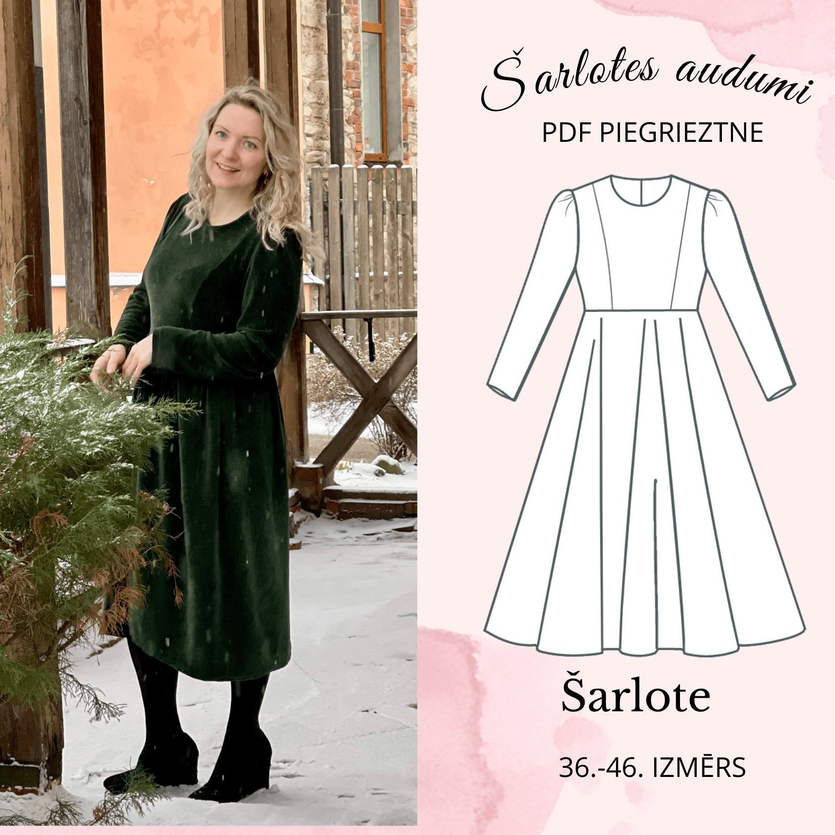 Digital sewing pattern dress Charlotte