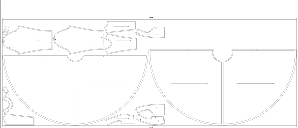 Digital dress pattern Charlotte