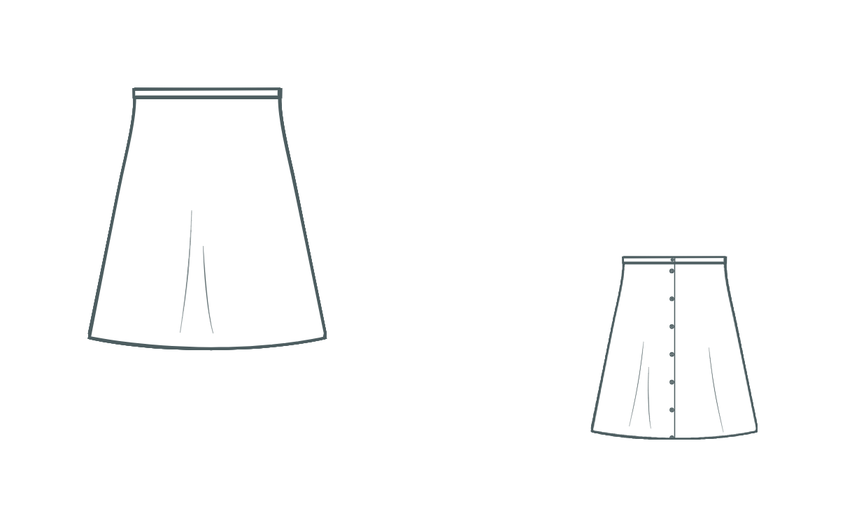 Digital sewing pattern - skirt Nora