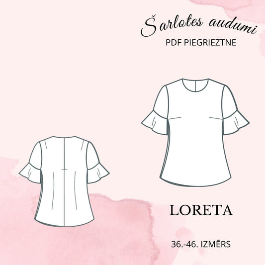 Digital pattern - top/blouse Loreta