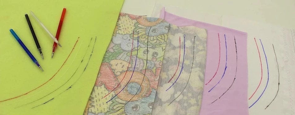 Tailor's pen for fabric with disappearing effect-black