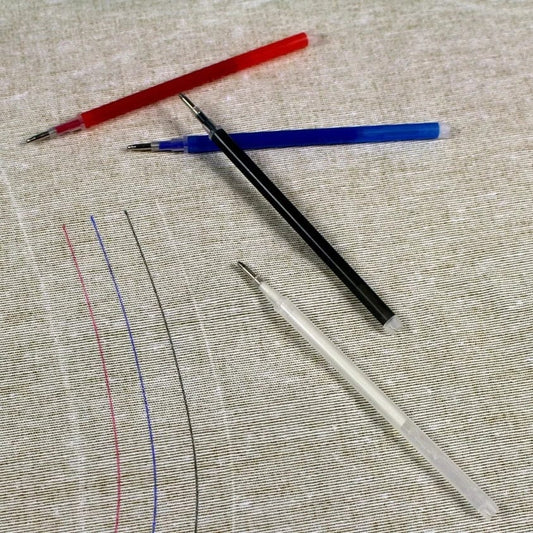 Tailor’s chalk pen for fabric with disappearing effect - red