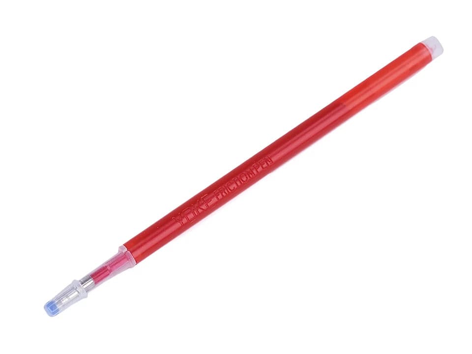 Tailor’s and seamstress’s disappearing-effect fabric pen - red