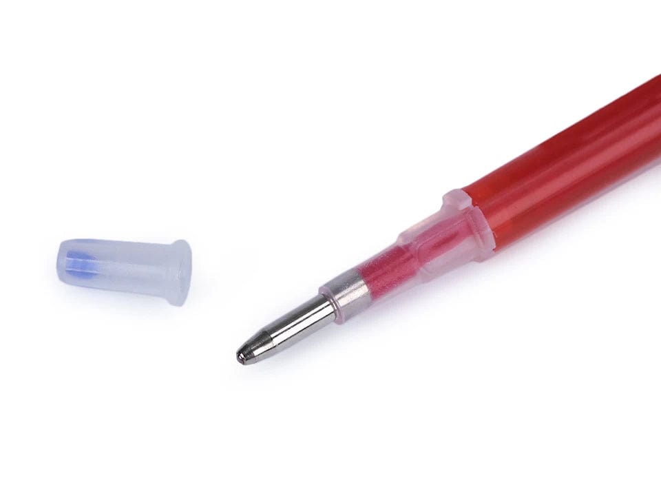 Tailor’s and seamstress’s pen for fabric with disappearing effect - red