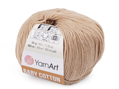 Yarn Art Baby Cotton yarn beige 165m 50g #405