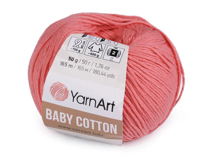 Yarn Yarn Art Baby Cotton-coral pink 165m 50g #420