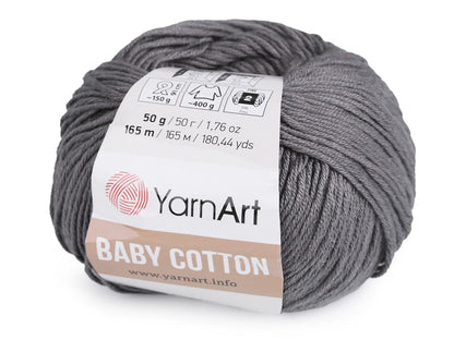 Dzija Yarn Art Baby Cotton-gray 165m 50g #454