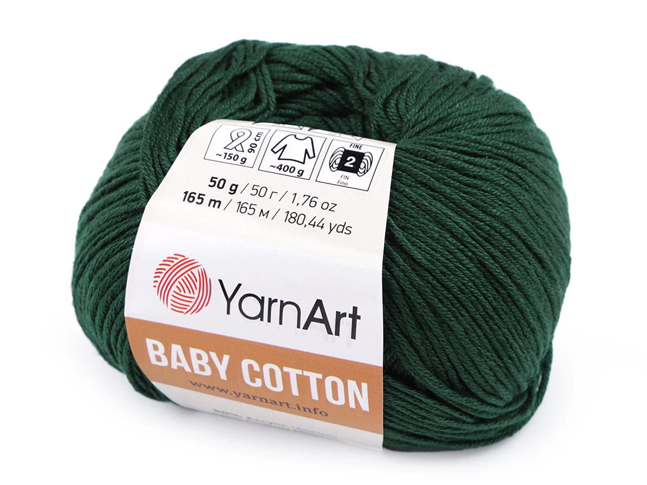 Yarn Yarn Art Baby Cotton-dark green 165m 50g #444