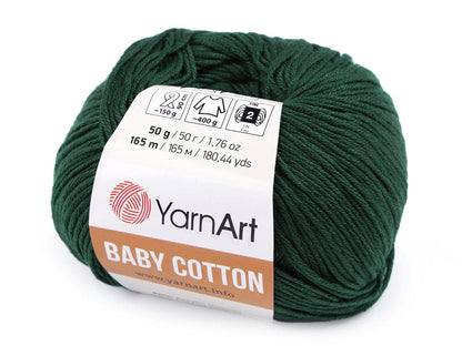 Yarn Yarn Art Baby Cotton-dark green 165m 50g #444