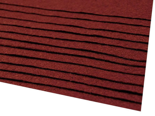 felt sheet, 1 mm, 20x30cm-bordeaux