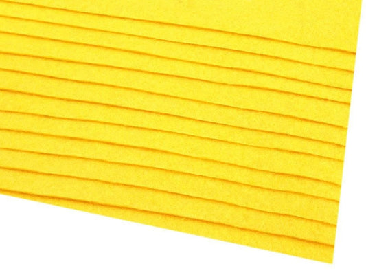 felt sheet, 1 mm, 20x30cm-yellow