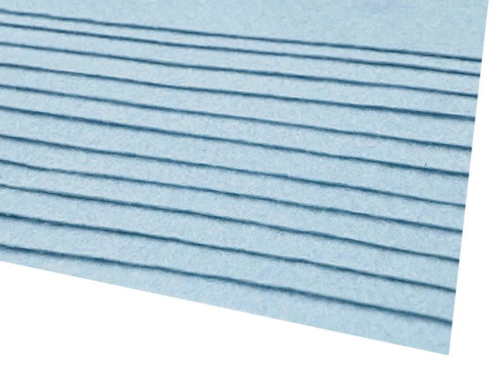 felt sheet, 1 mm, 20x30cm, light blue