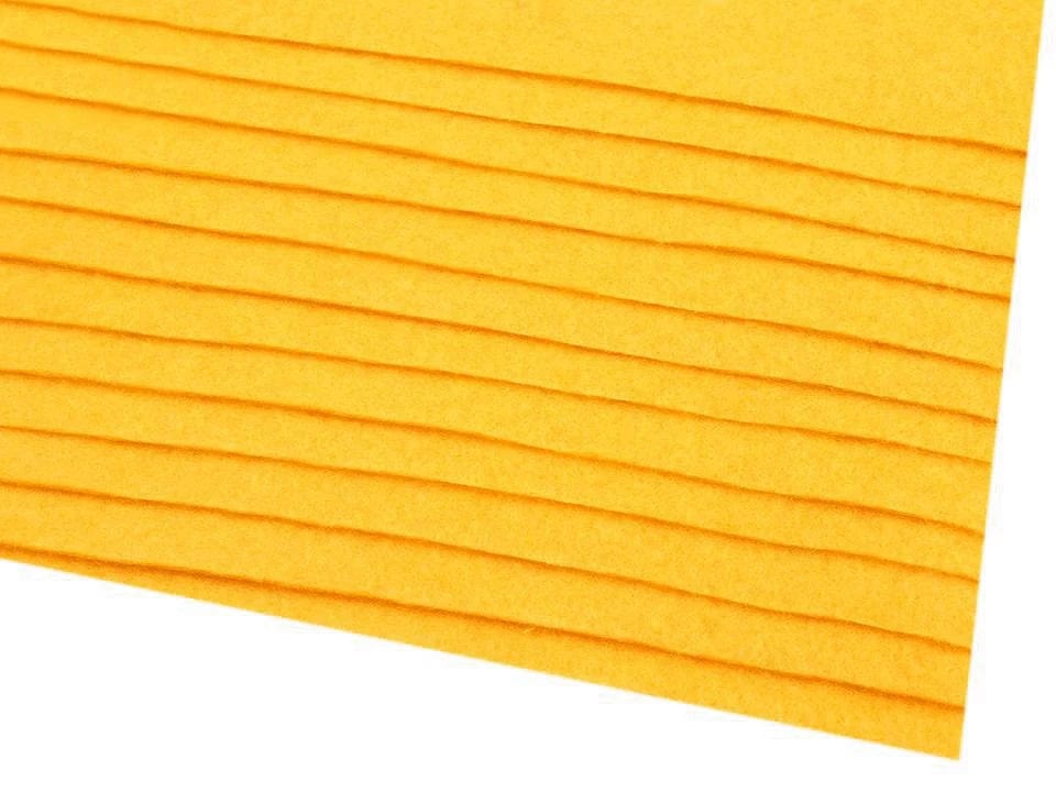 felt sheet, 1 mm, 20x30cm-honey yellow