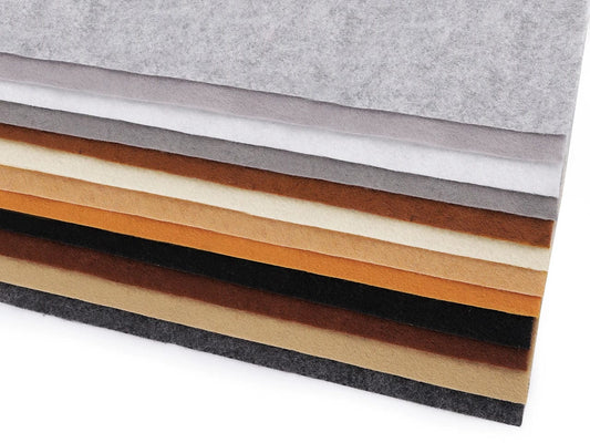 Felt sheet, 1 mm, 20x30cm-warm brown