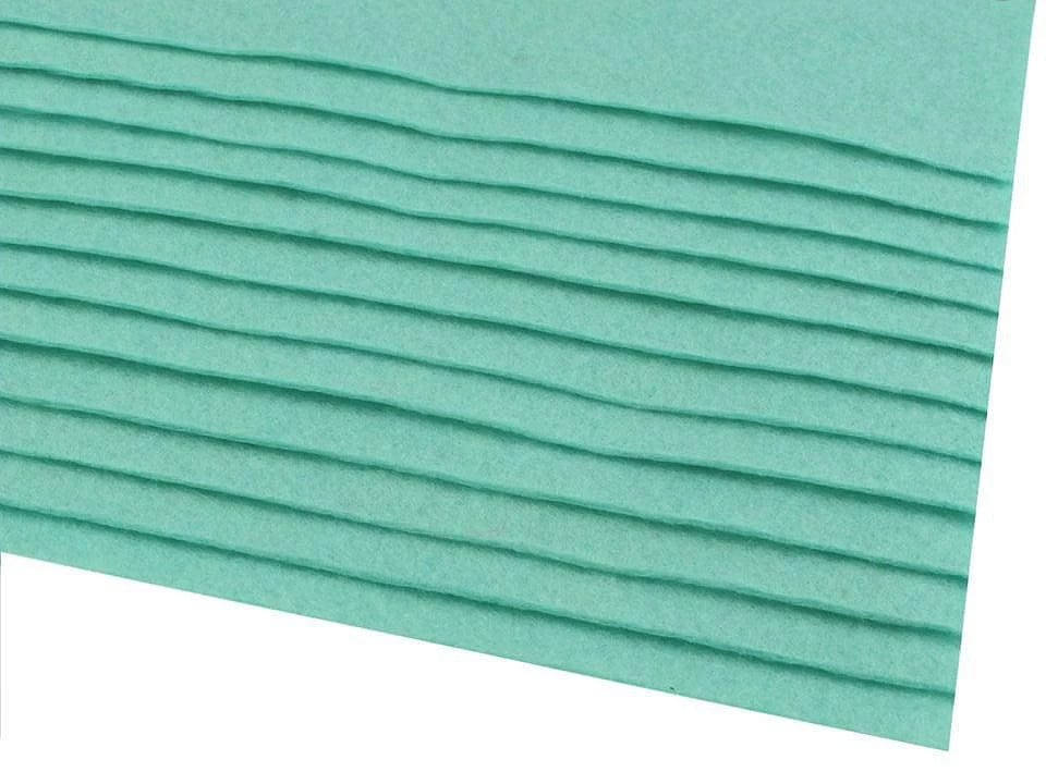 felt sheet, 1 mm, 20x30cm-Turkish green