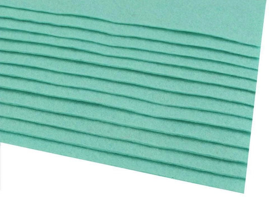felt sheet, 1 mm, 20x30cm-Turkish green