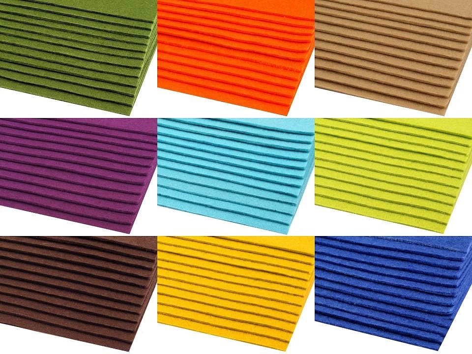felt sheet, 3 mm, 20x30cm bright green