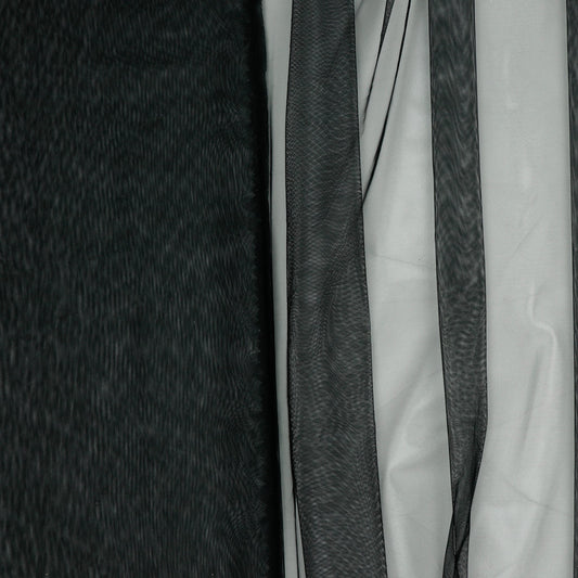 Extra soft black tulle 25 g/m²