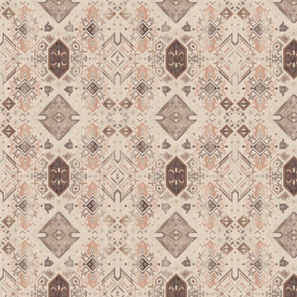 canvas fabric - beige geometric pattern 225 g/m²