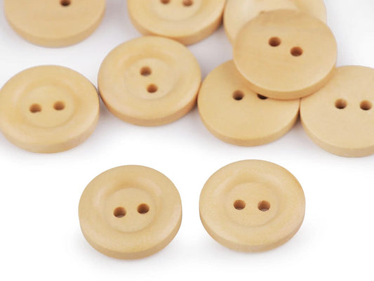 Wooden buttons 15 mm