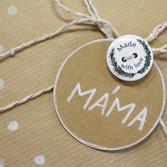 Wooden buttons 23 mm-Made with love