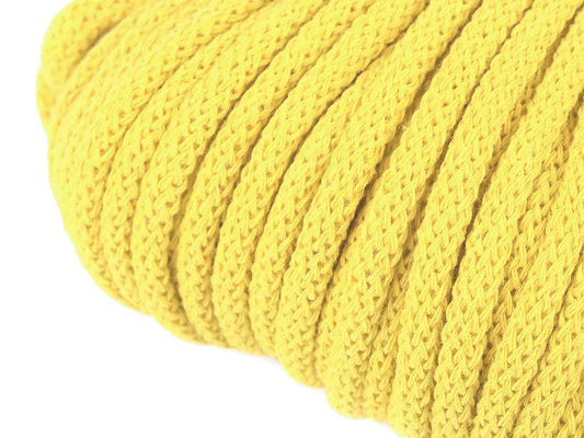Cotton cord 5 mm (10 m pack)-light yellow