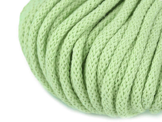 Cotton cord 5mm (10 m pack) - light green