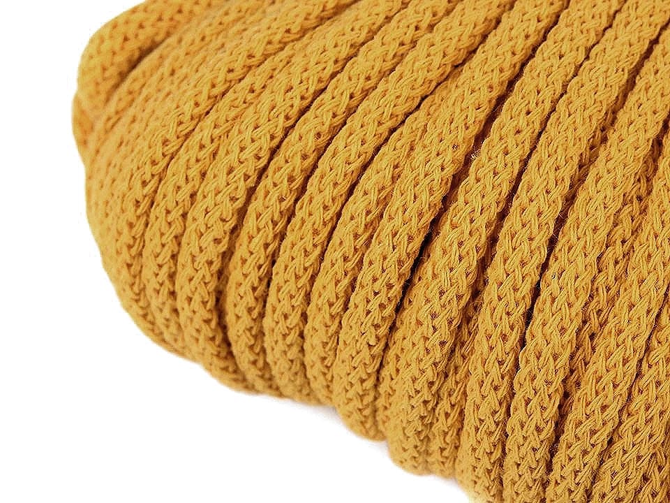 Cotton cord 5mm (10 m pack)-mustard