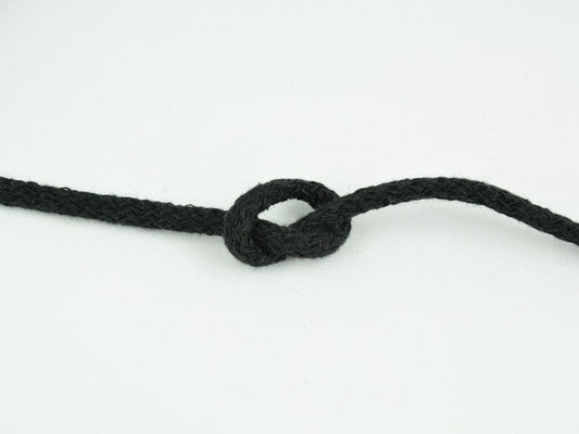 Cotton cord 5mm-black