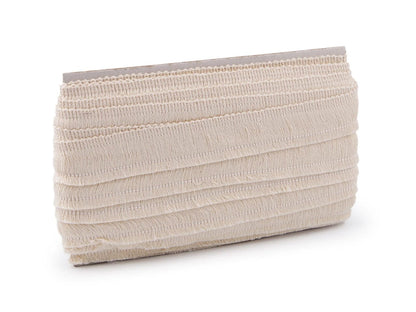 Cotton fringe 25 mm beige