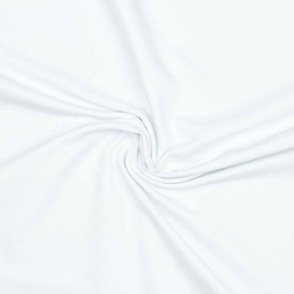 Cotton loopback knit - white 235 g/m² (GOTS certified)
