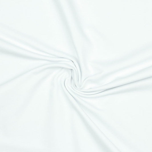 Cotton loopback knit - white 235 g/m² (GOTS certified)