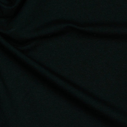 Black cotton loopback knit 235 g/m² (GOTS certified)