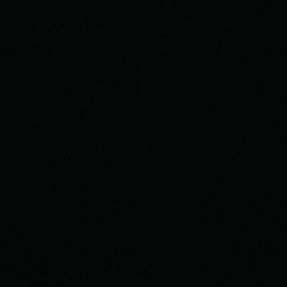 Black cotton loopback jersey 235 g/m² (GOTS certified)