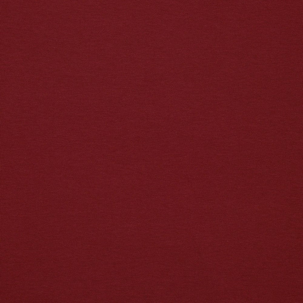 Cotton loopback knit - dark red 235 g/m² (GOTS certified)