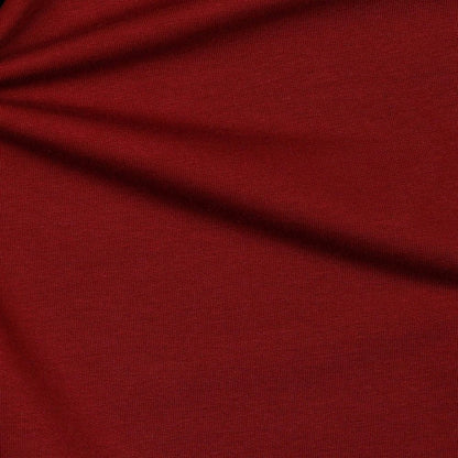 Cotton loopback knit-dark red 235 g/m² (GOTS cert.)