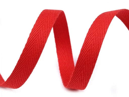 cotton ribbon 12 mm-red
