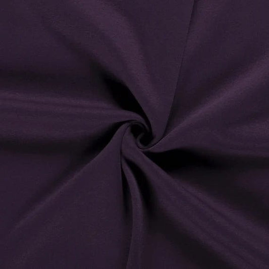 Cotton insulated knit - eggplant 285 g/m²