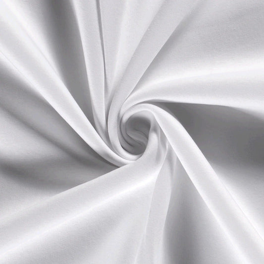Insulated cotton knit - white 285 g/m²