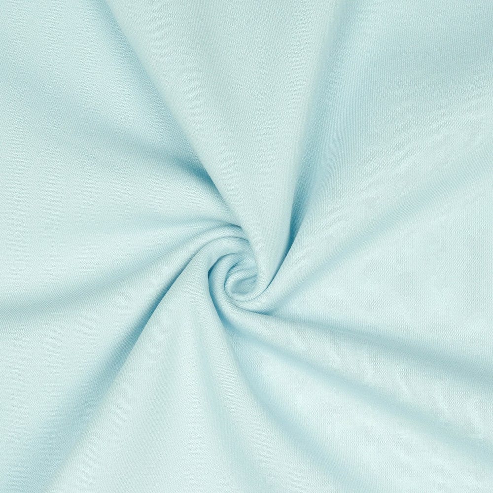 Cotton brushed knit - light blue 285 g/m²