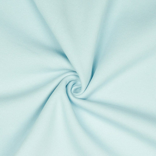 Cotton brushed knit - light blue 285 g/m²