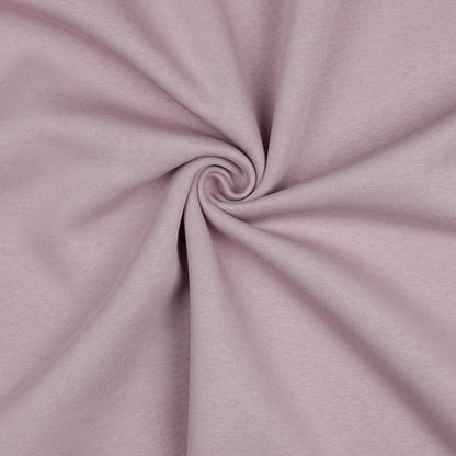 Cotton brushed knit - powder pink 285 g/m²