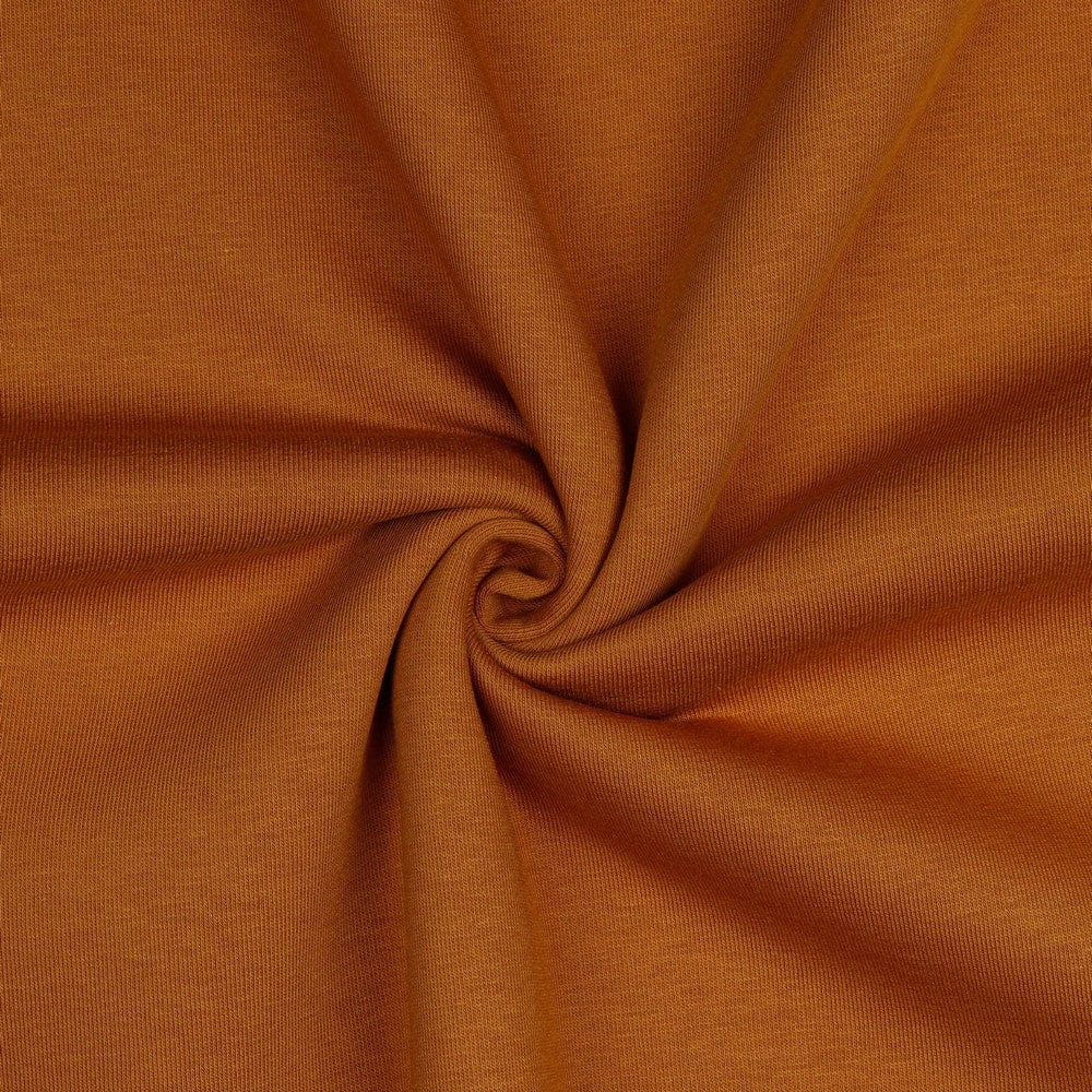 Insulated cotton knitwear - rust tone 285 g/m²