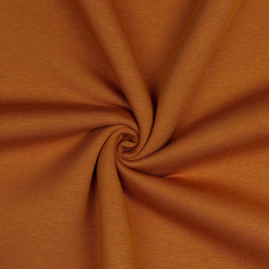 Insulated cotton knitwear - rust tone 285 g/m²