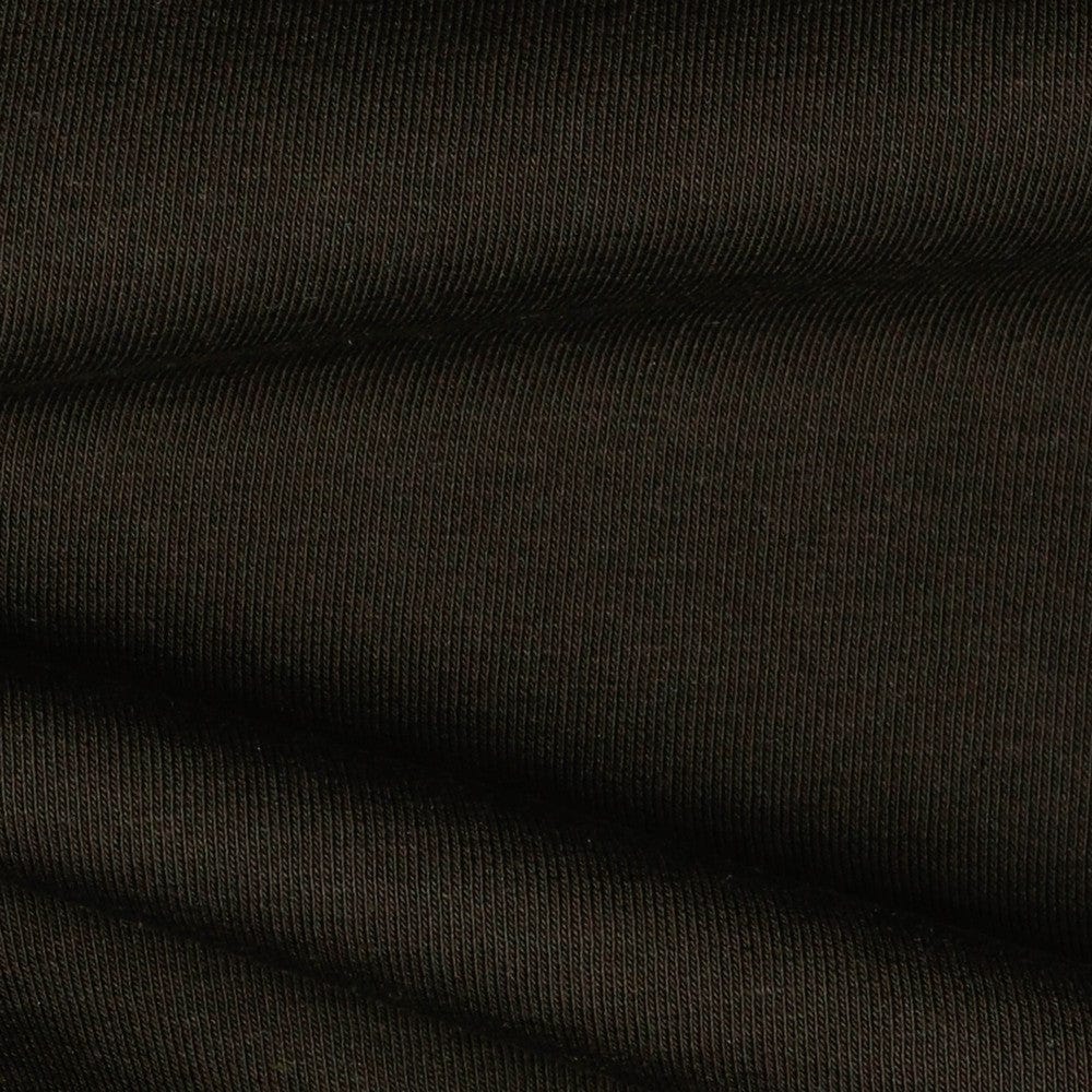 Cotton insulated knit fabric-chocolate brown 285 g/m²