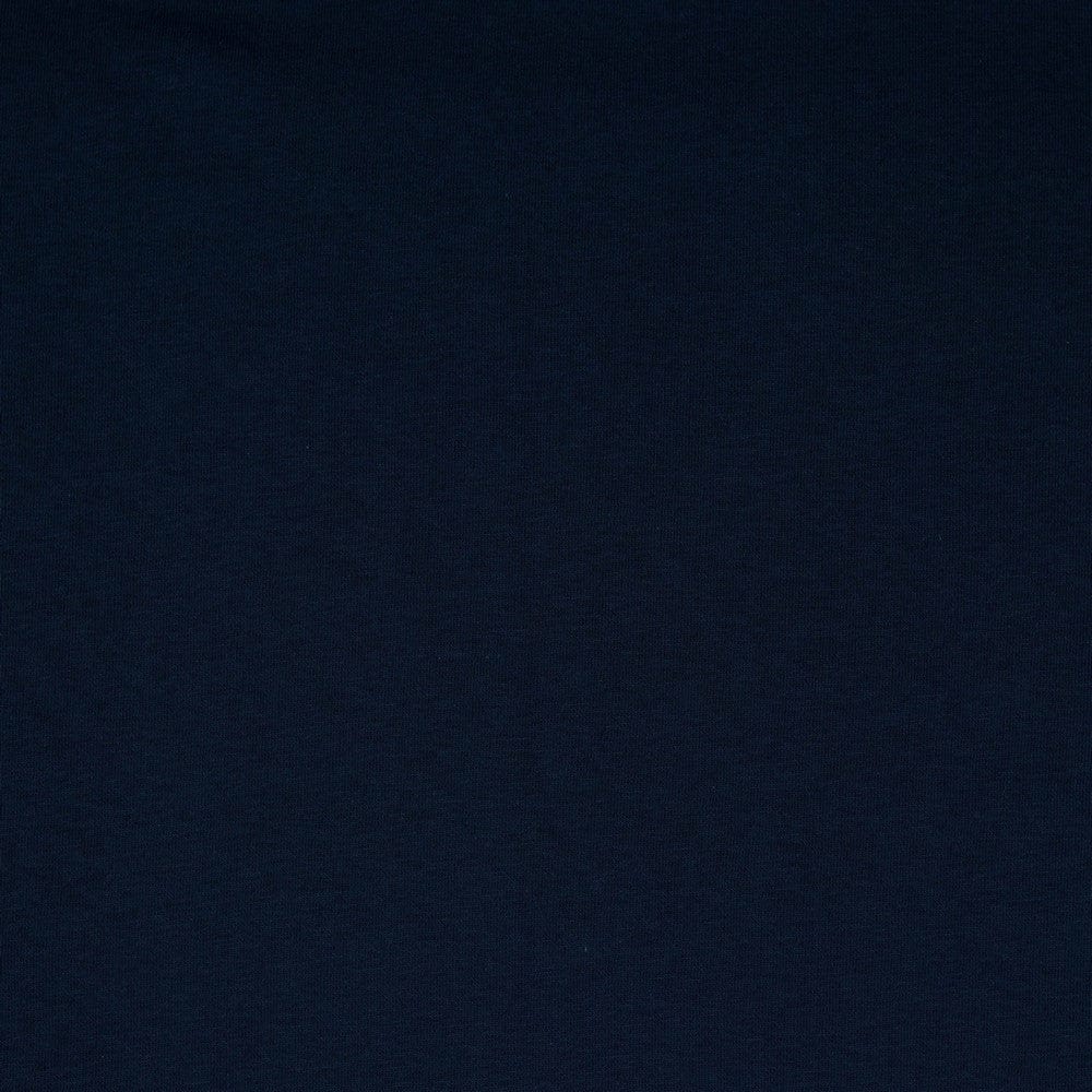 Cotton-insulated knit fabric - dark blue 285 g/m²