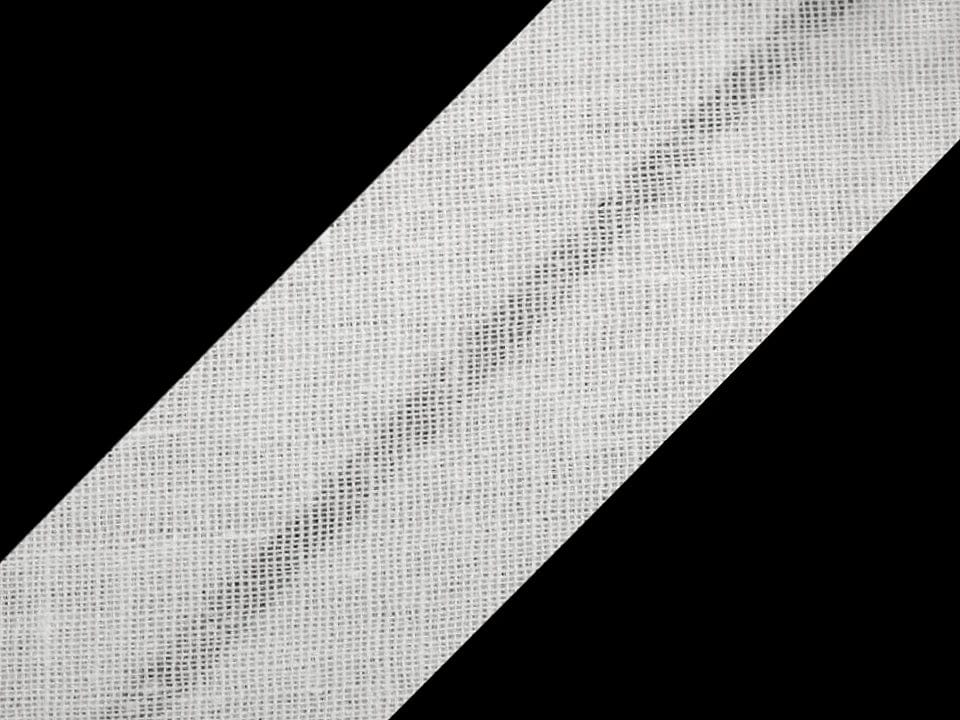 Cotton bias tape 20 mm-white