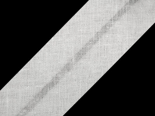 Cotton bias tape 20 mm-white